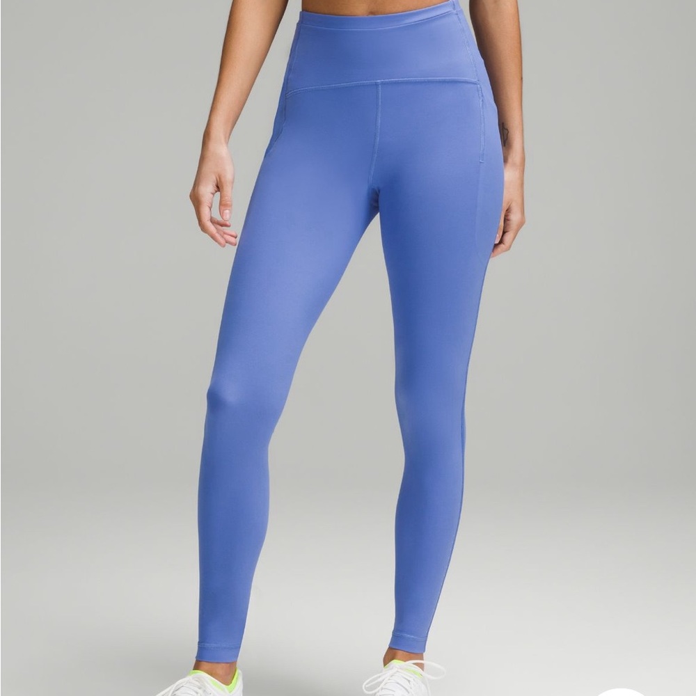 Lululemon NWT Swift Speed Hi-rise tight 28”, psychic periwinkle size 16.